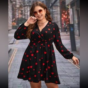 Heart print dress ❤️